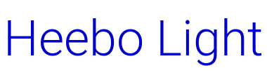 Heebo Light шрифт